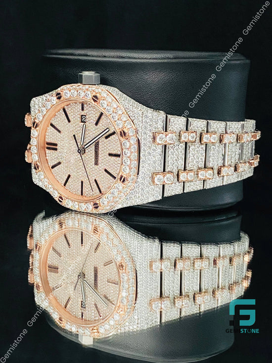 Fully Studded Moissanite Watch