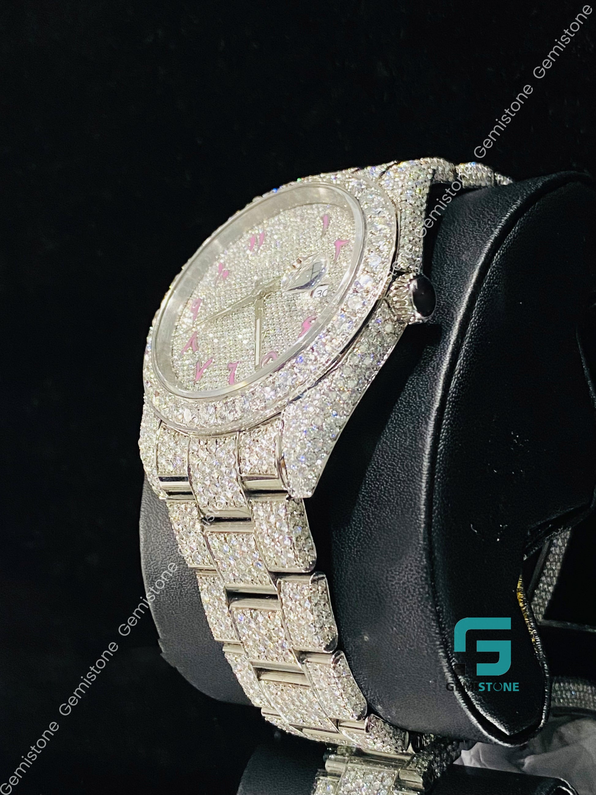 Fully Studded Moissanite Watchs