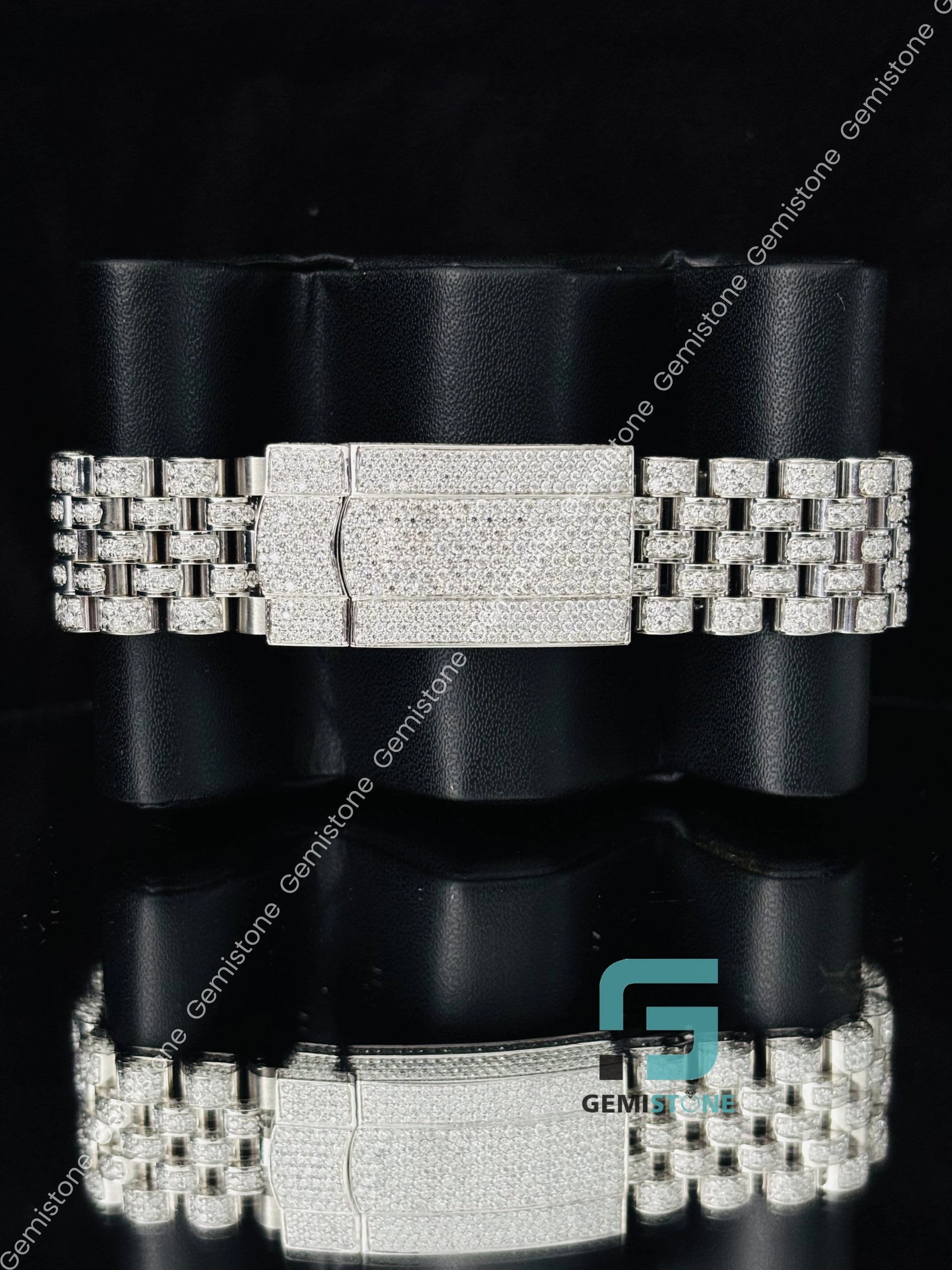 Fully Studded Rolex Moissanite Hip Hop Watch