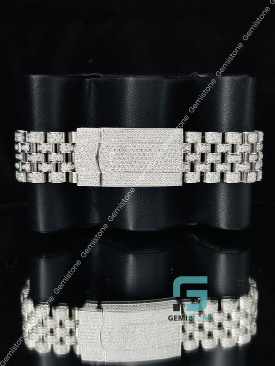 Fully Studded Rolex Moissanite Hip Hop Watch