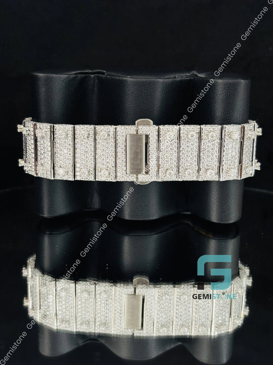 Fully Studded Roman Number Thorn Moissanite Watch