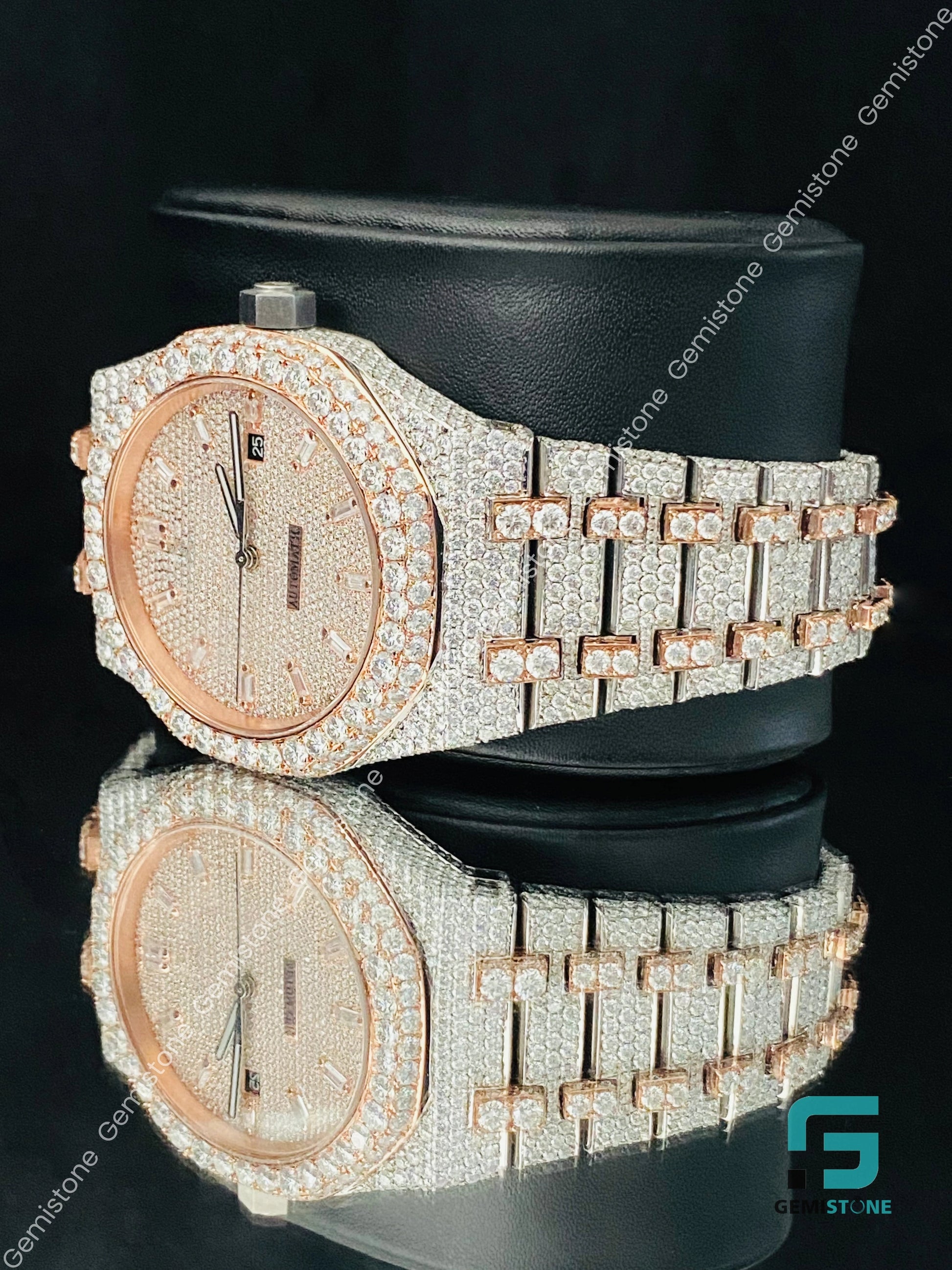 Fully Studed Moissanite Watch
