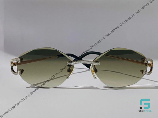 Geometric Baguette Moissanite Sunglasses