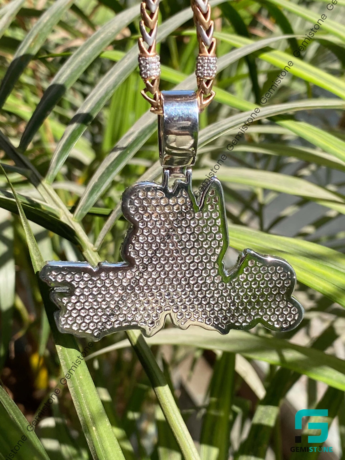 Custom Iced Out Moissanite Diamond Intial Letter Pendant "MR SLEAZE"