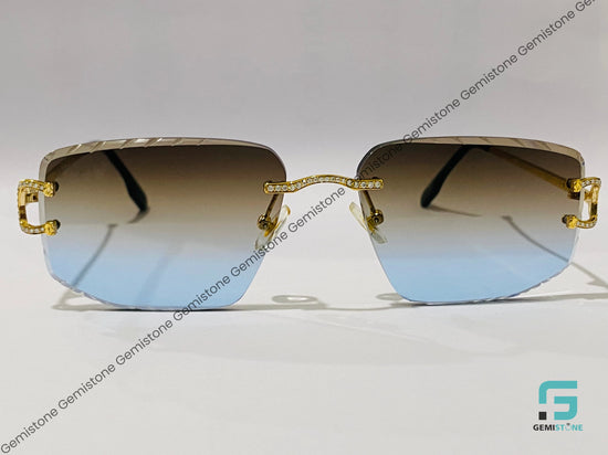 Gredient Mens Moissanite Sunglass