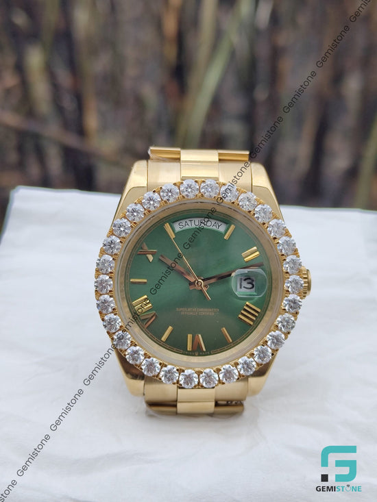 Green-Dial-Bezel-Watch