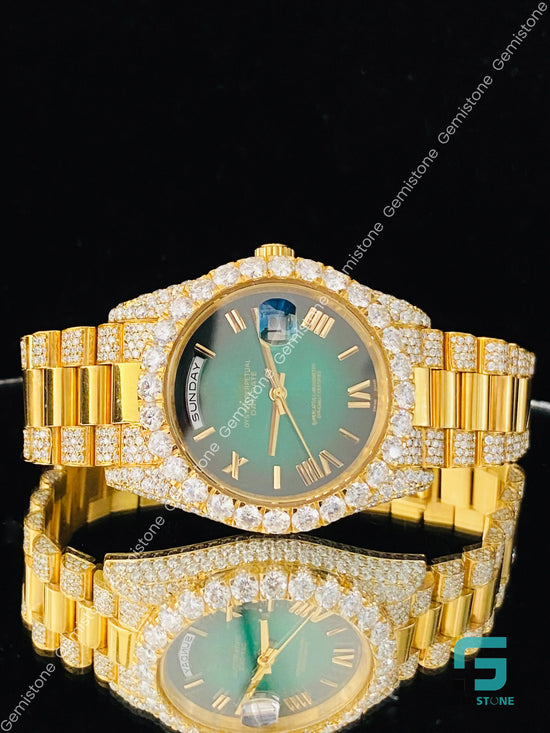 Green_Dial_Moissanite_Watch_For_Men