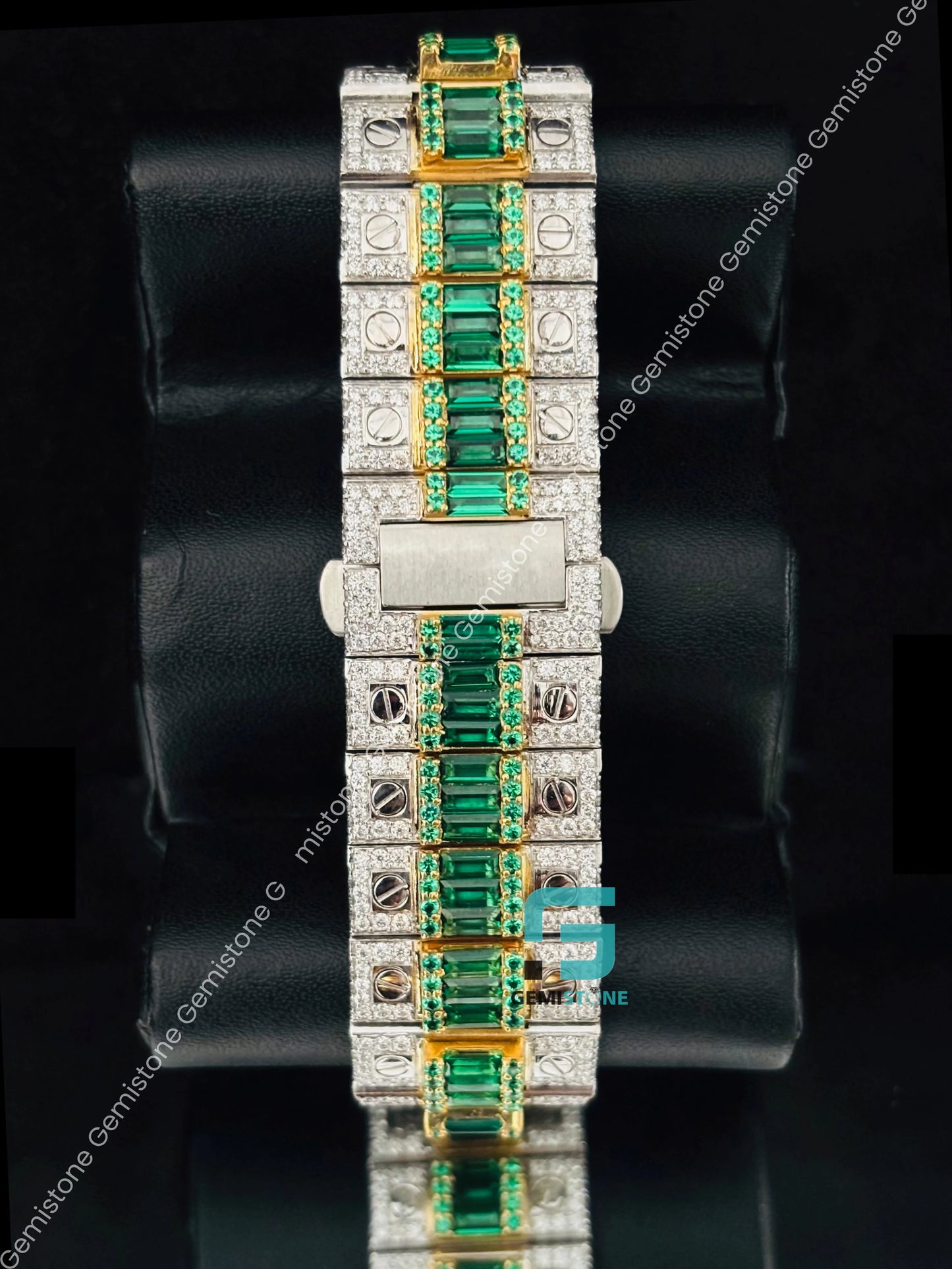 Green Moissanite Cartier Watch