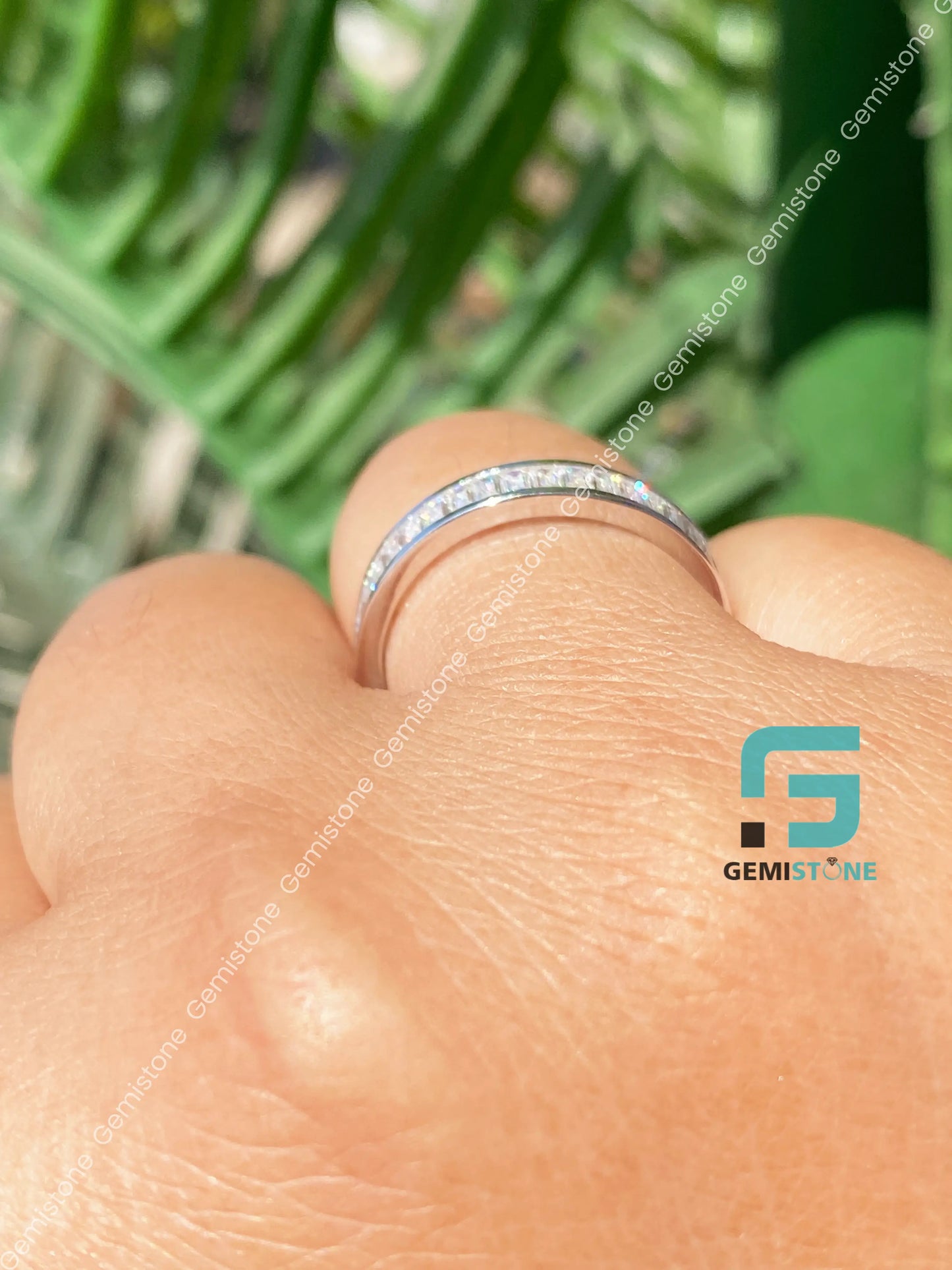 Half Eternity Stackable Wedding Band For Women