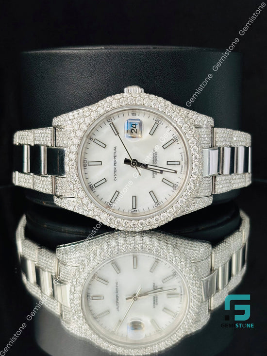 Hip Hop Moissanite Wrist watch
