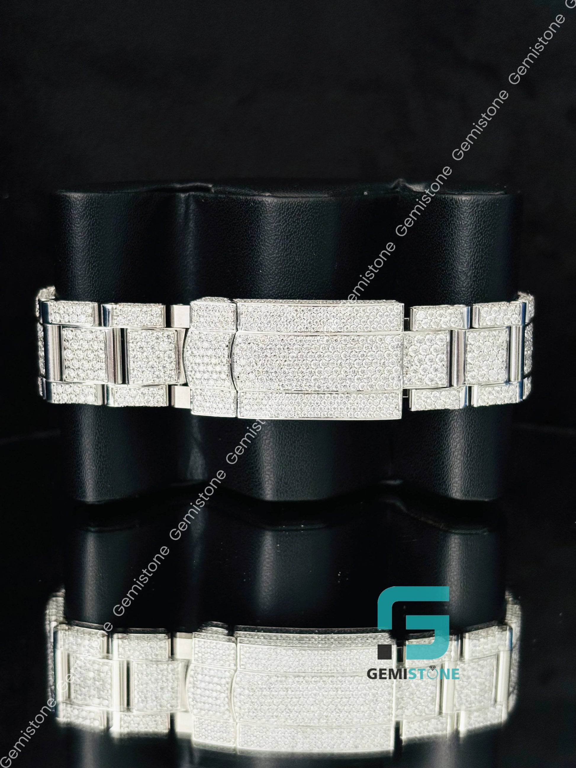 Hip Hop Big Bezel Moissanite Rolex Watch 