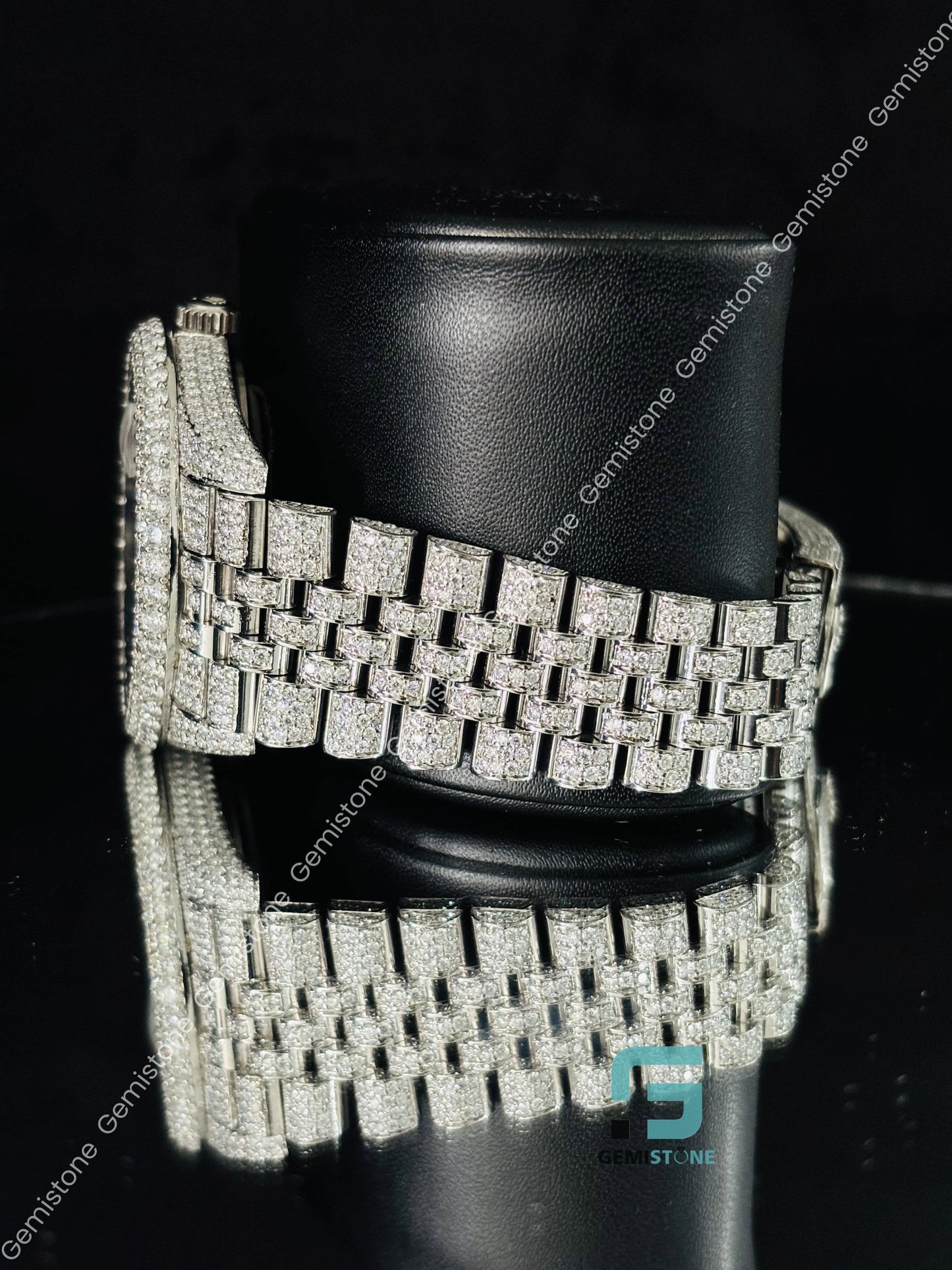 Hip Hop Bust Down Moissanite Watch