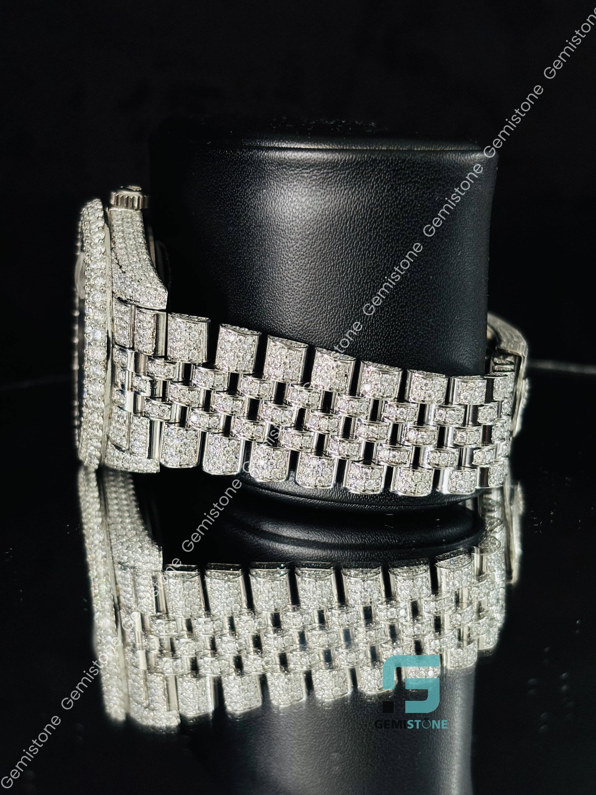 Hip Hop Bust Down Moissanite Watch