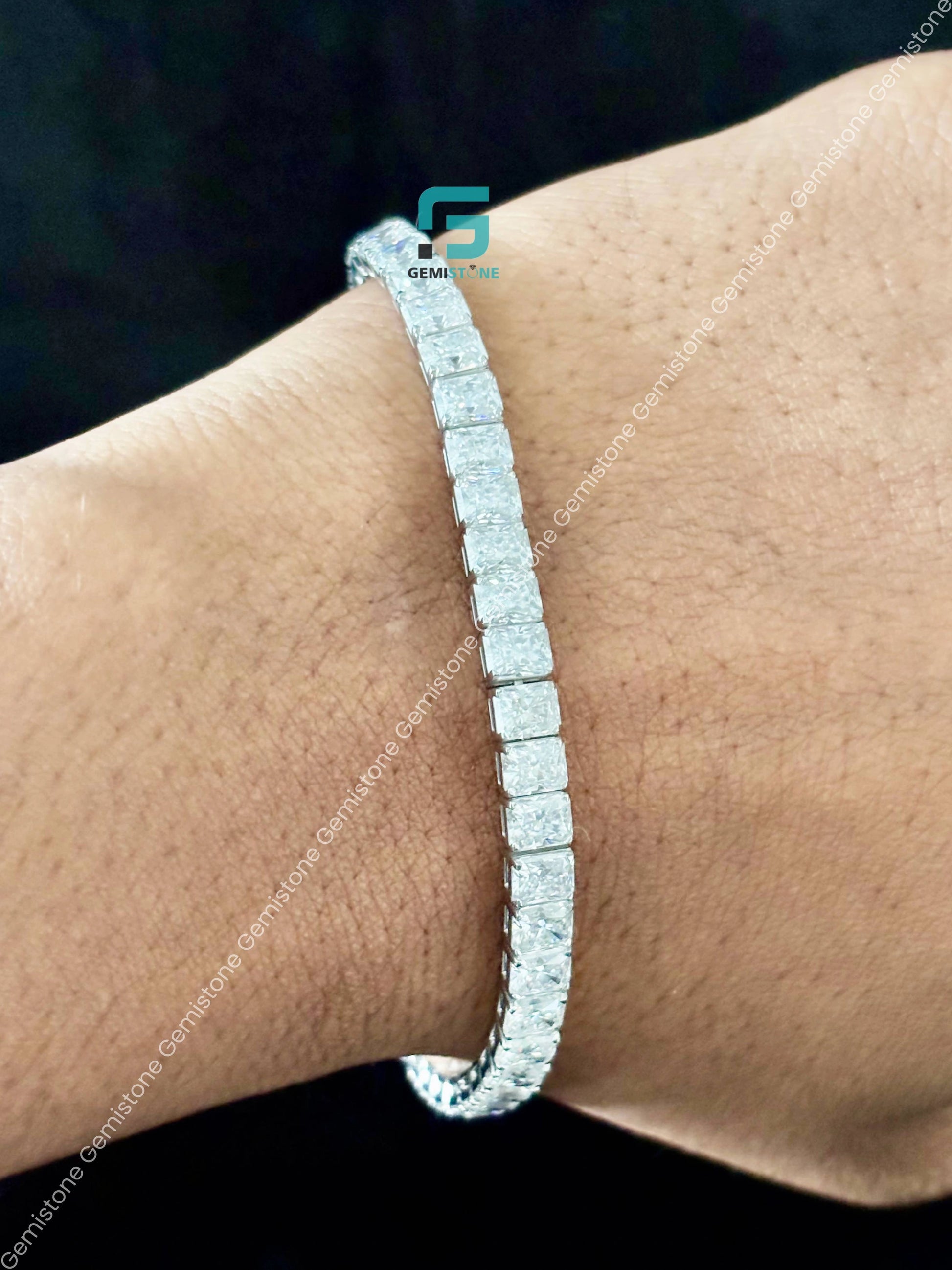Hip Hop Iced Out Moissanite Bracelet