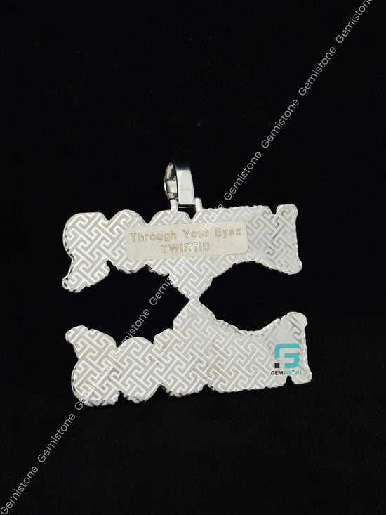 Hip Hop Mirror Letter Pendant