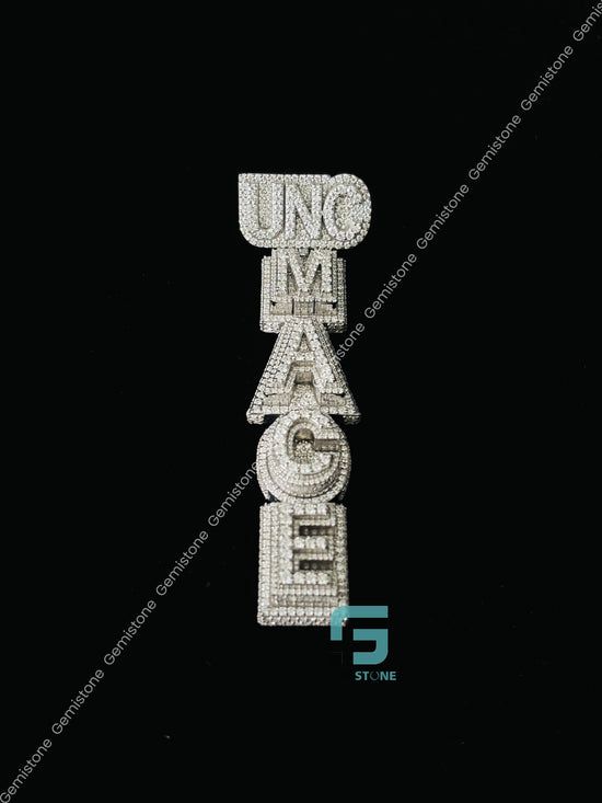 Hip Hop Moissanite Custom Name Pendants