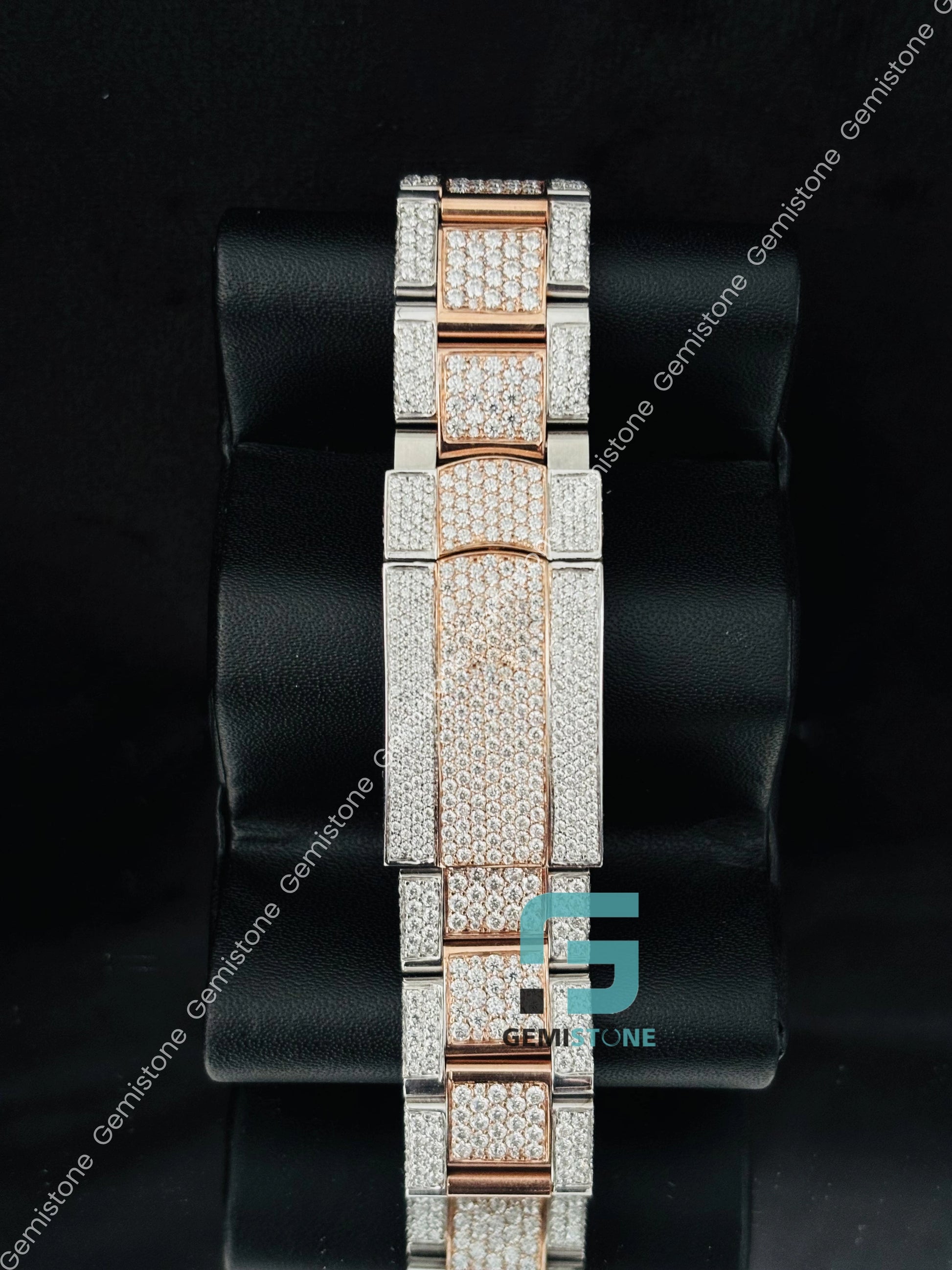 Hip Hop Moissanite Bust Down Men Watch