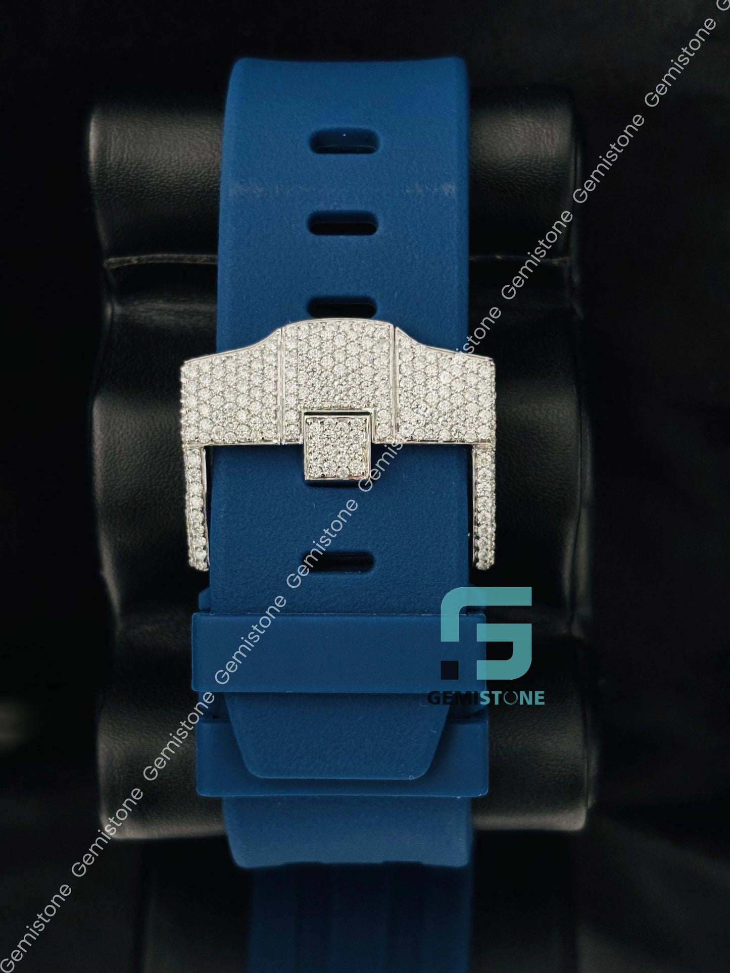 Hip Hop Moissanite Fully Studded Face Dial Watch for Men
