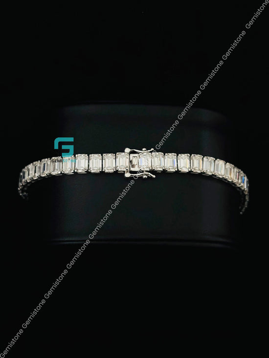 Hip Hop Moissanite Iced Out Tennis Bracelet