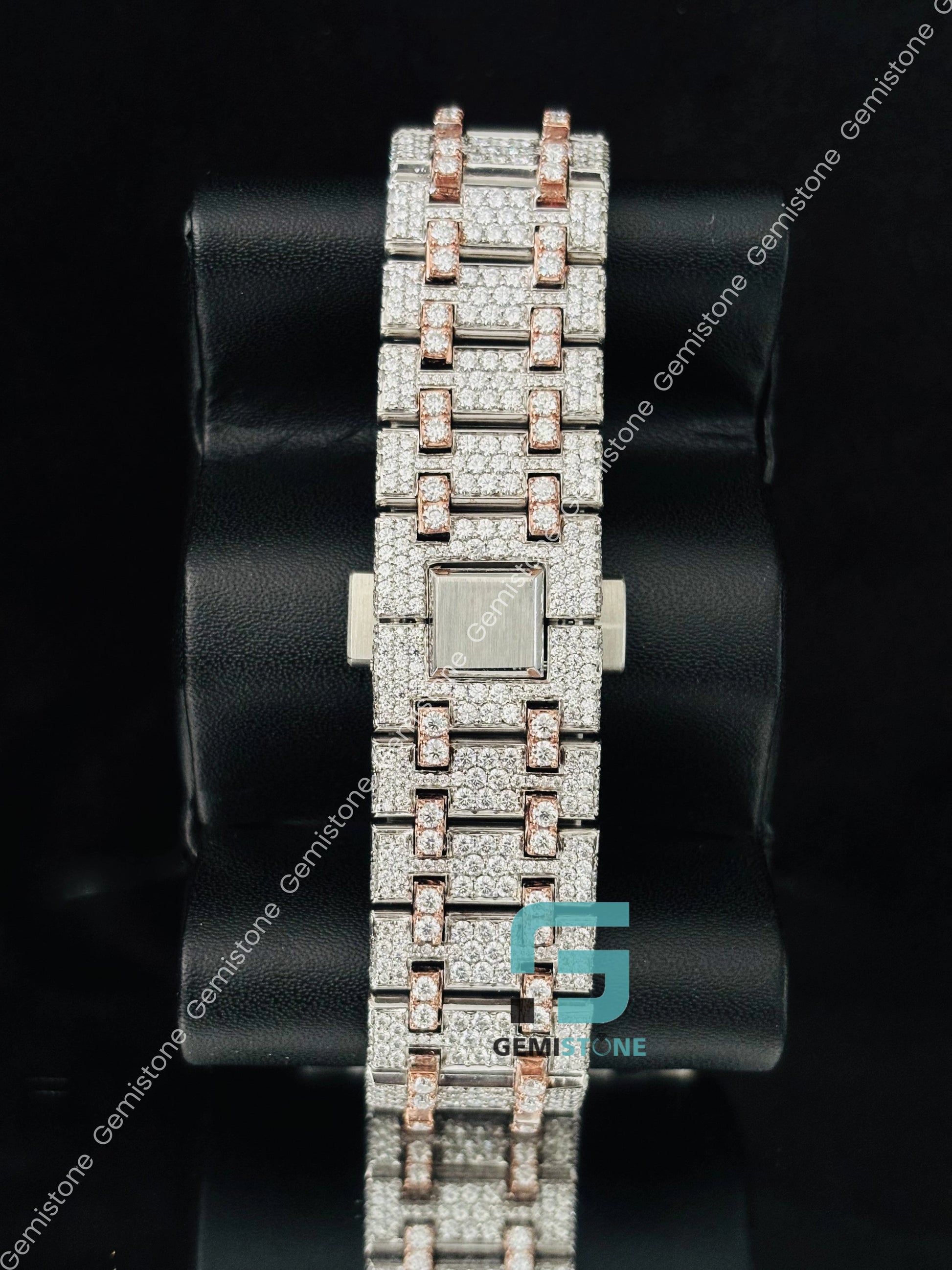 Hip Hop Moissanite Iced Out Wrist Watch For Him