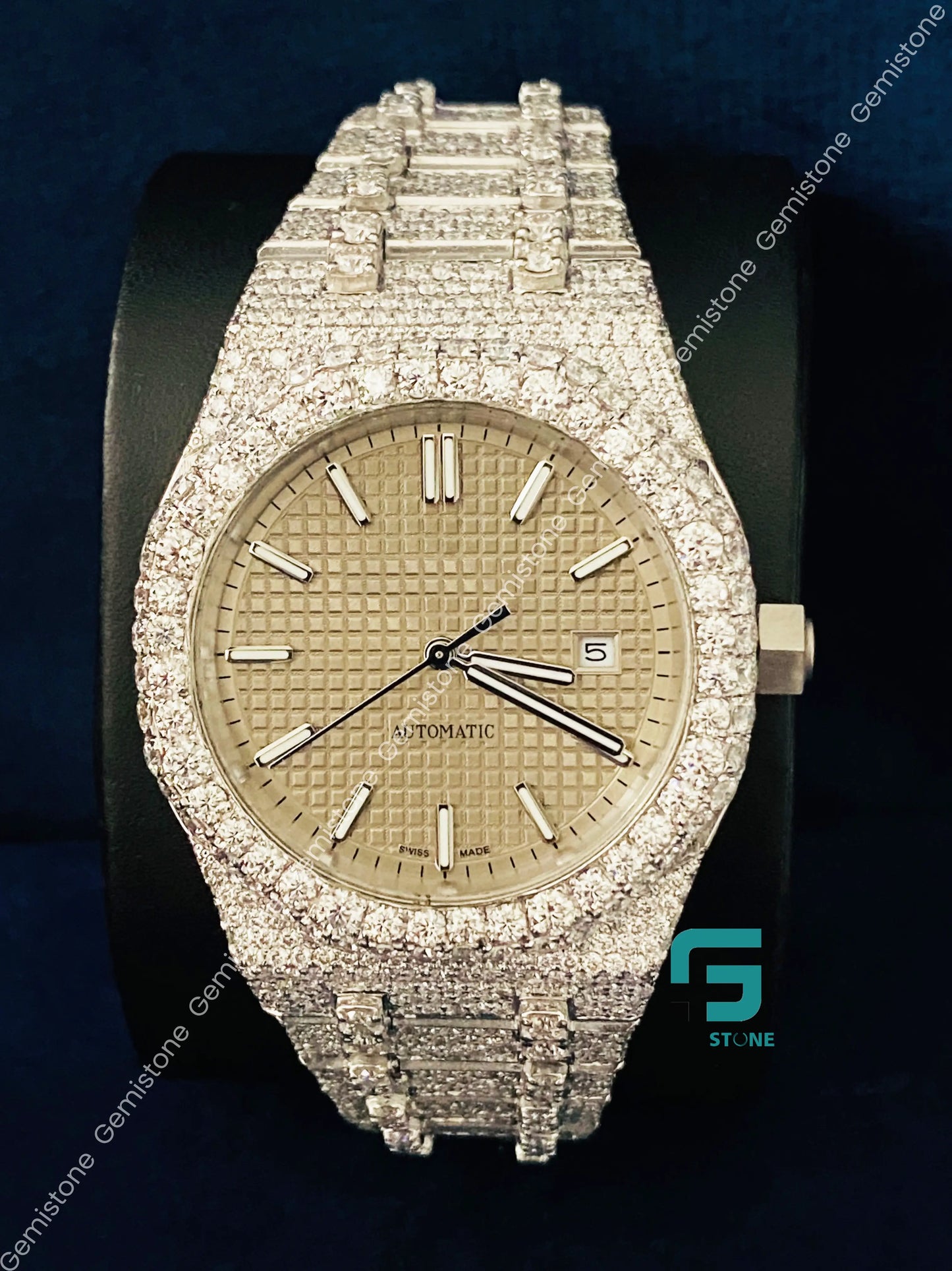 Hip Hop Rapper Moissanite Watch