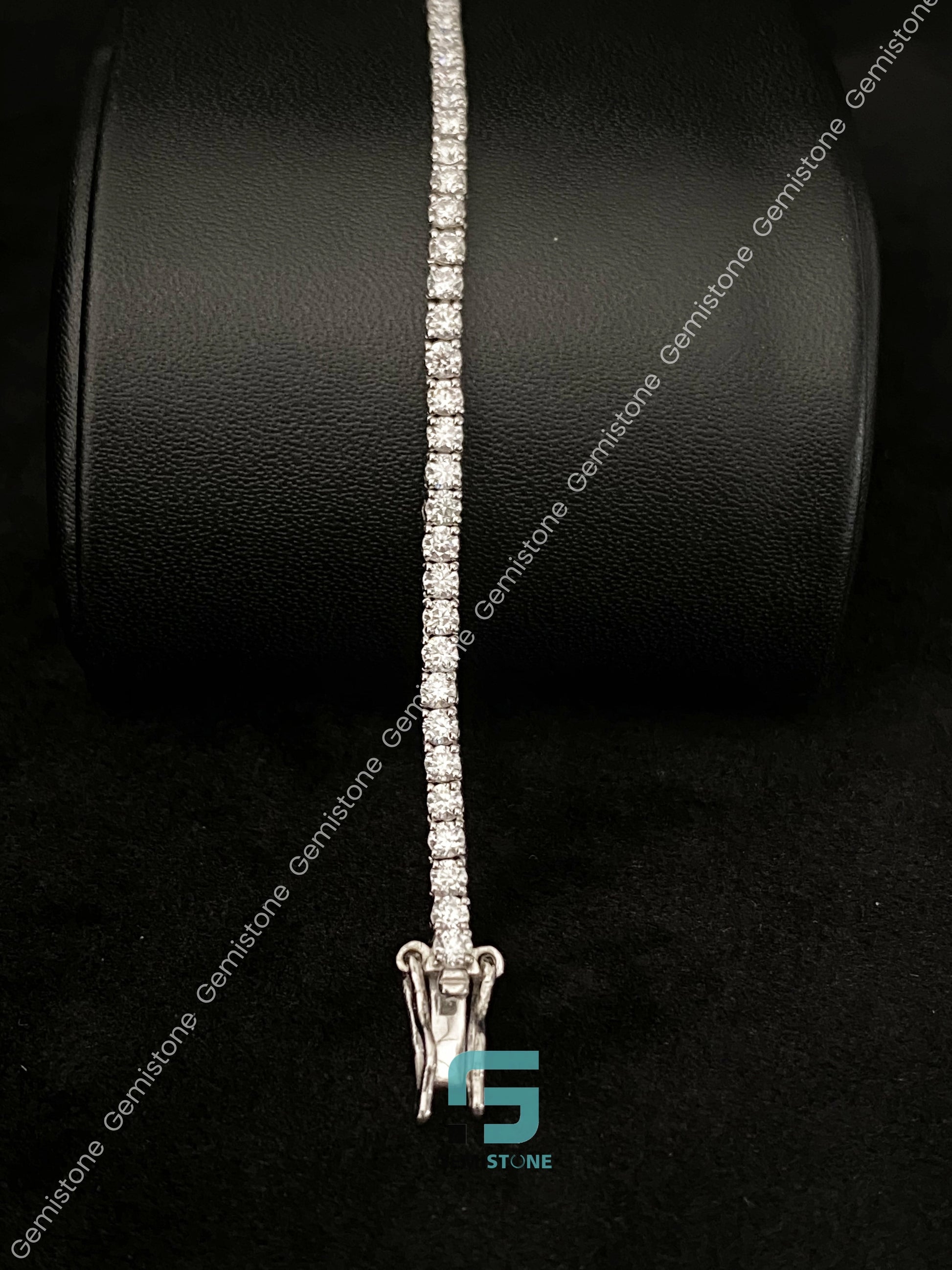 Hip Hop Round Cut Moissanite Tennis Bracelet