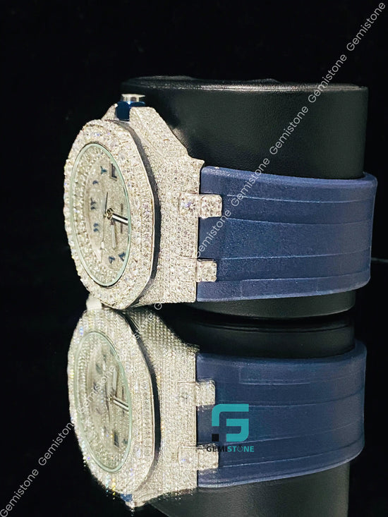 Hip Hop Royal Blue Silicon Belt Watch