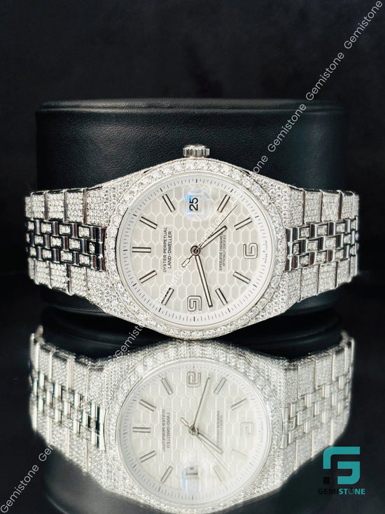 Hiphop Moissanite Stones Watchs