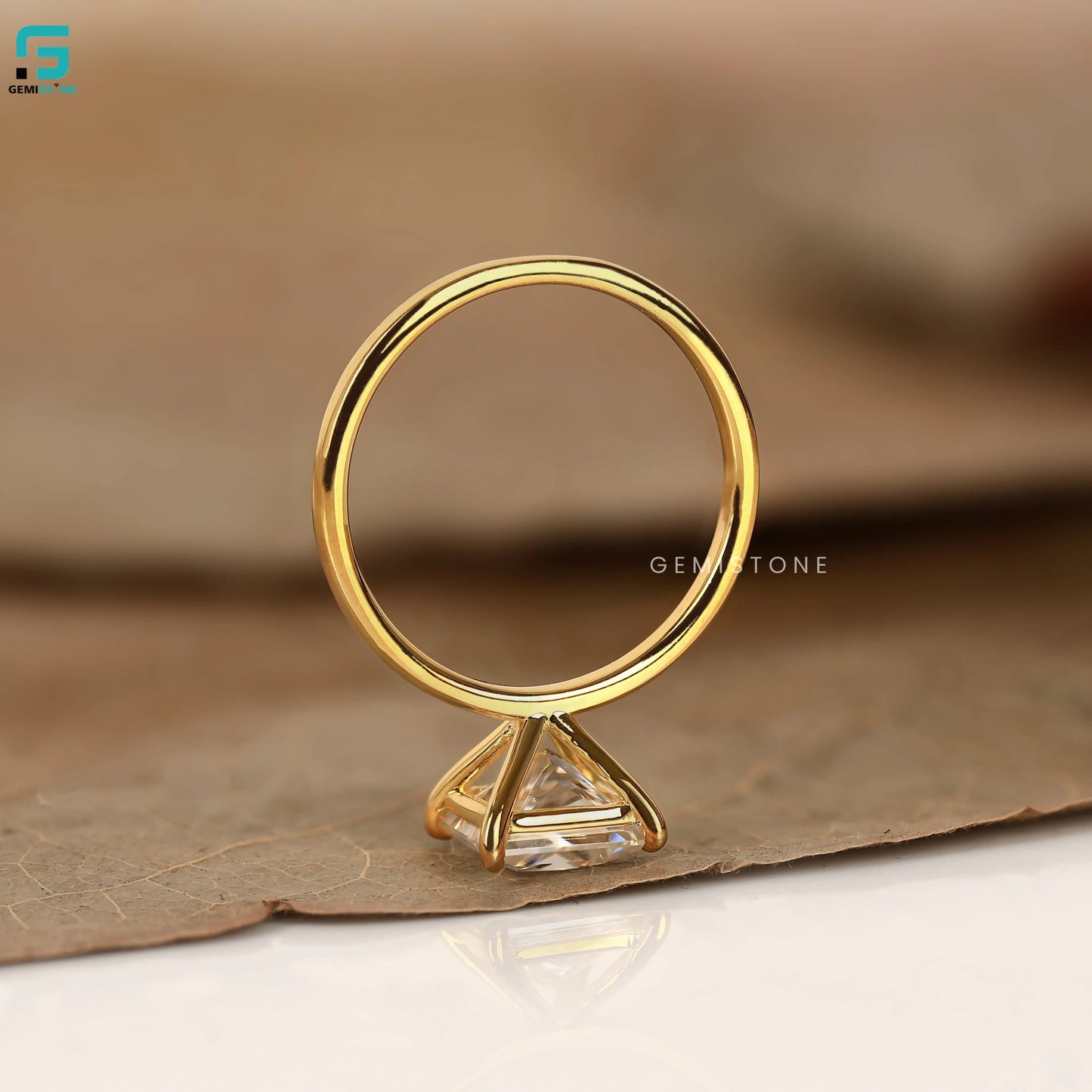 IGI Certified Princess cut Ring