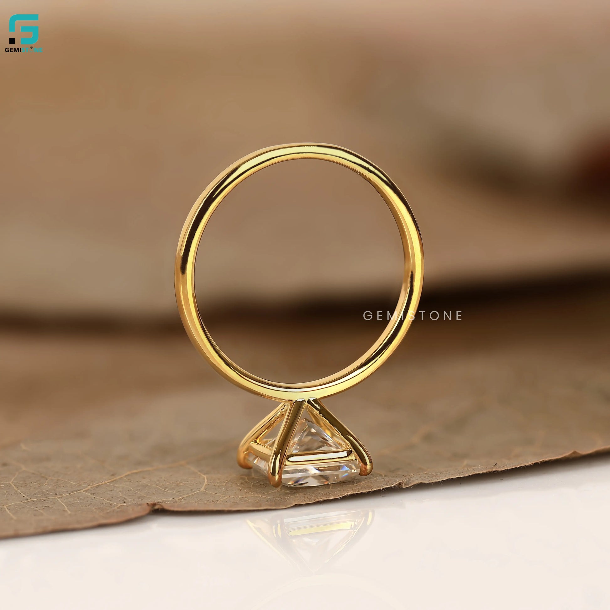 IGI Certified Princess cut Ring