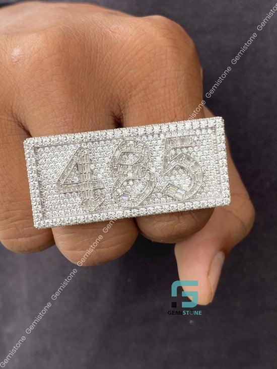 Ice Out Moissanite Custom Ring
