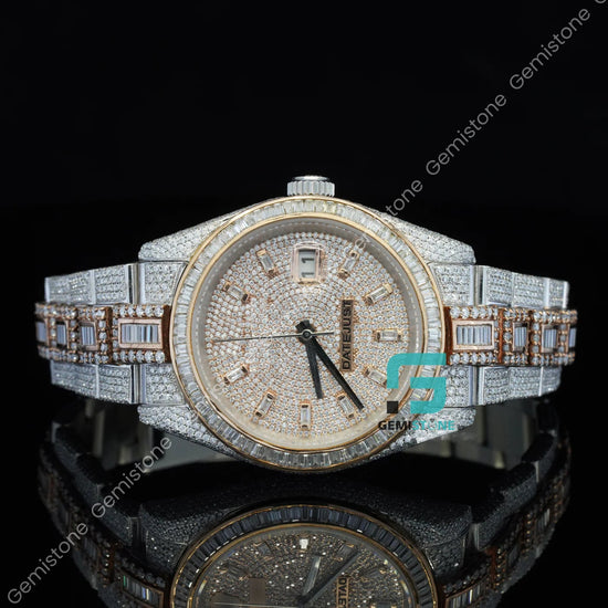 Iced-Out-Baguette-Watch