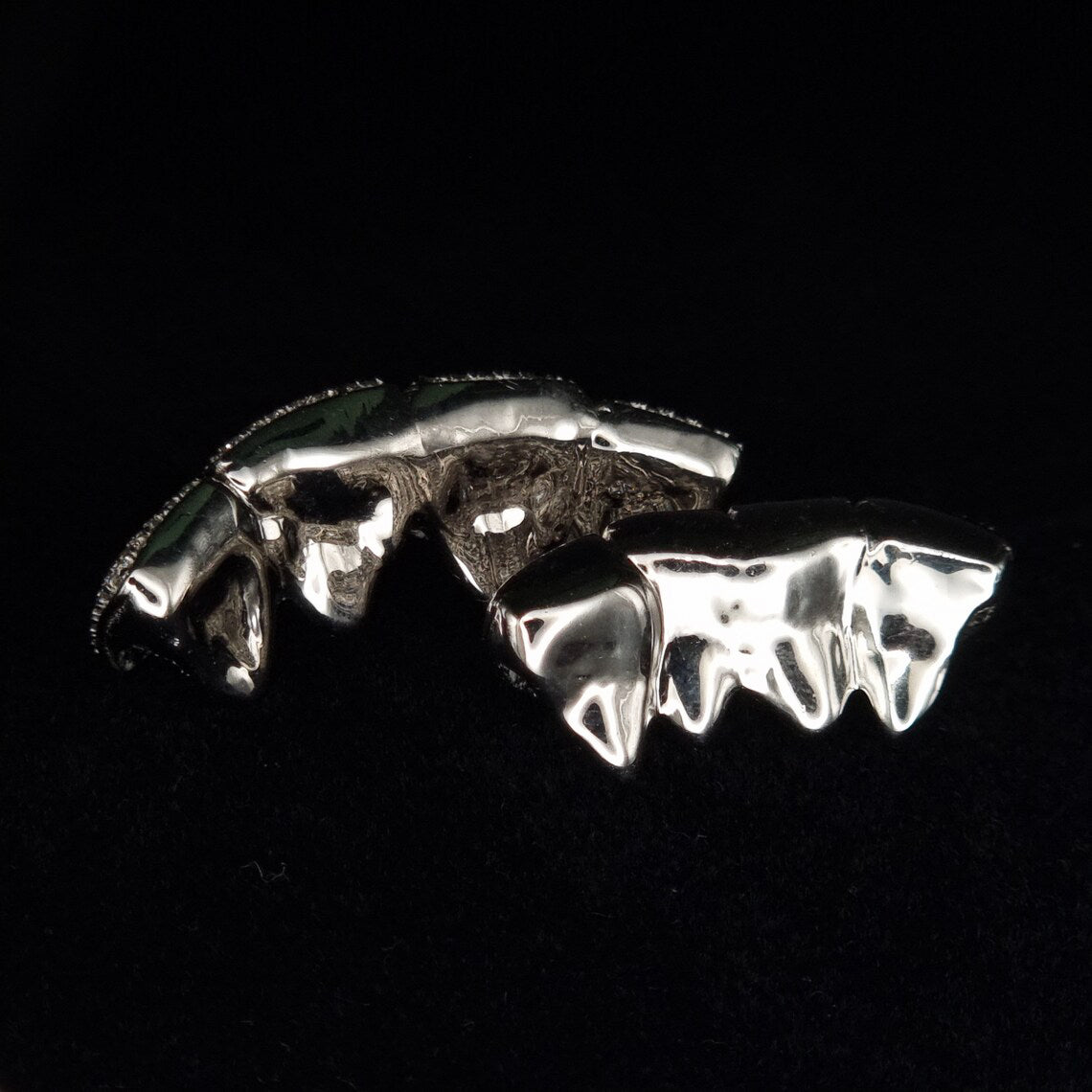 Custom 4 On 4 VVS Moissanite Bust Down Diamond Grillz