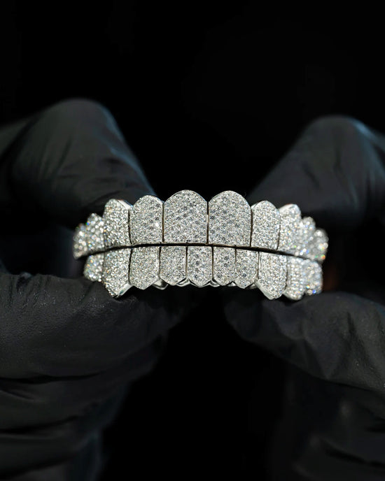 Stunning Custom Fully Iced Out 10 On 10 Bust Down VVS Grillz