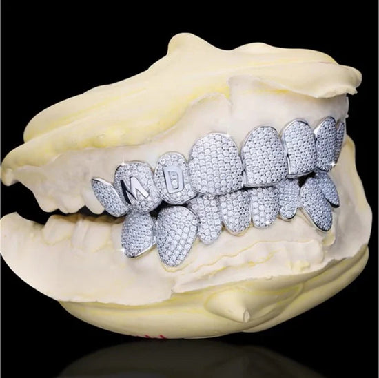 Custom Letter VVS Moissanite Fully Bust Down Grillz For Men