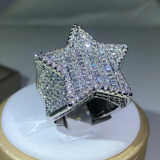 Iced-Out-Star-Ring