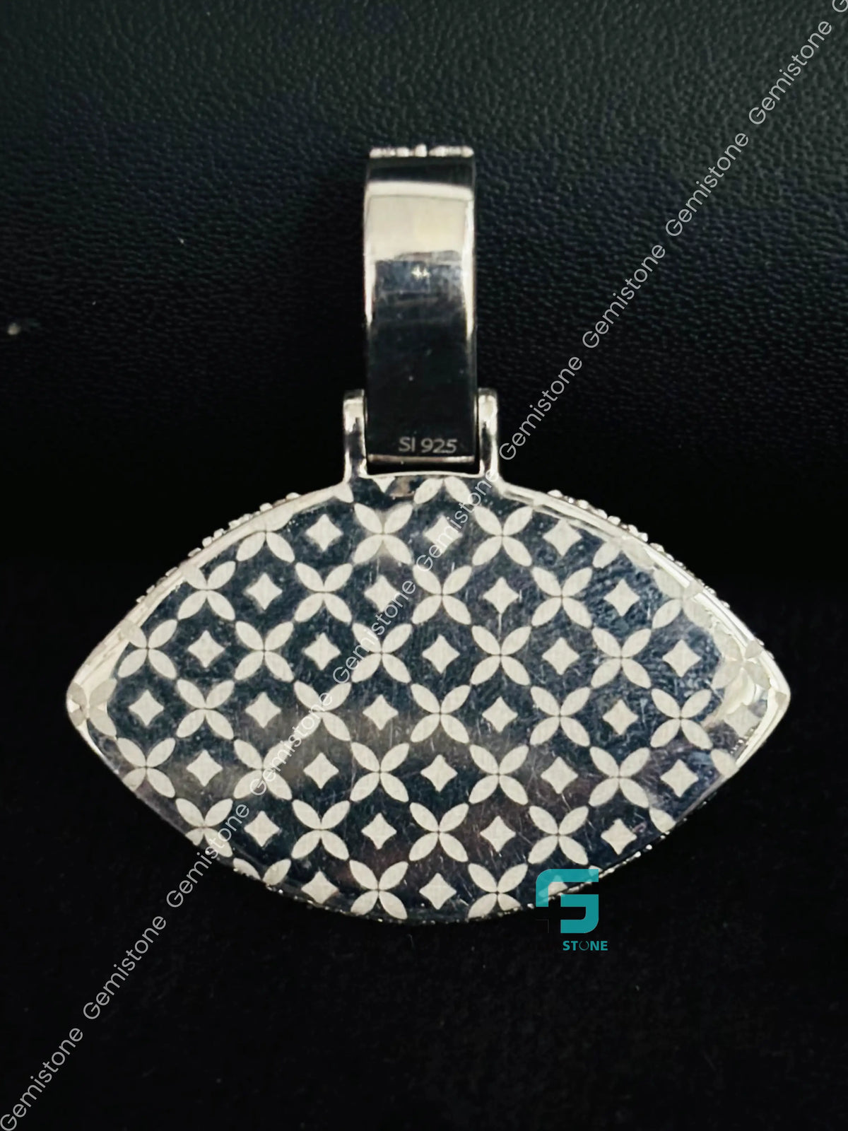 Custom VVS Moissanite Evil Eye Religious Charm Pendant