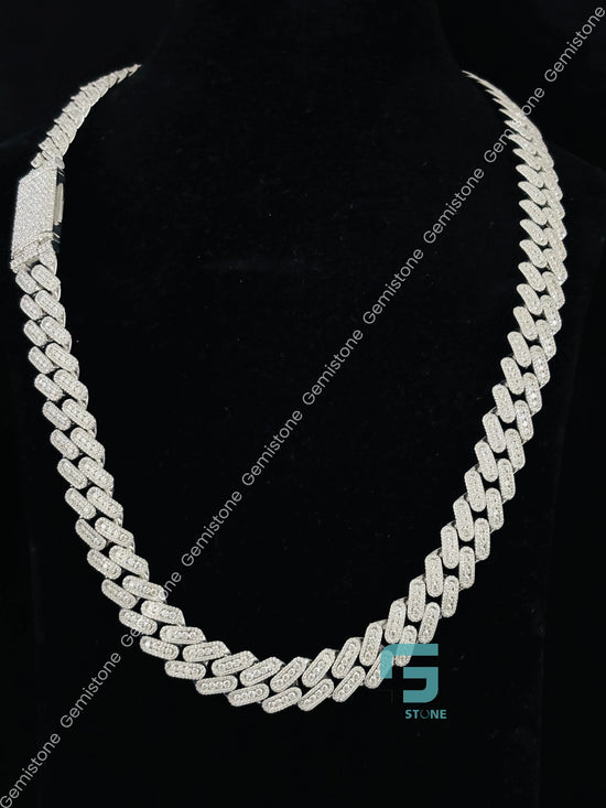Iced Out Custom Moissanite Cuban Link Chain