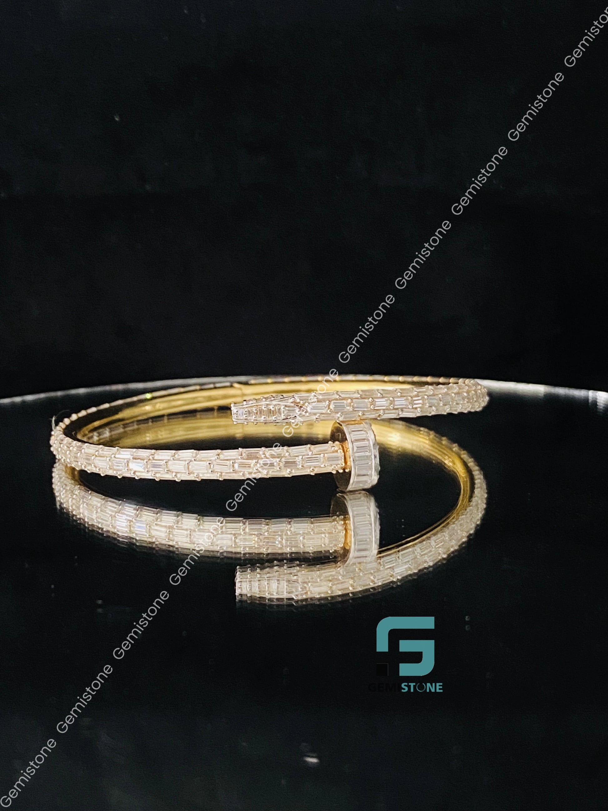 Iced Out Fully Studded Moissanite Bracelet