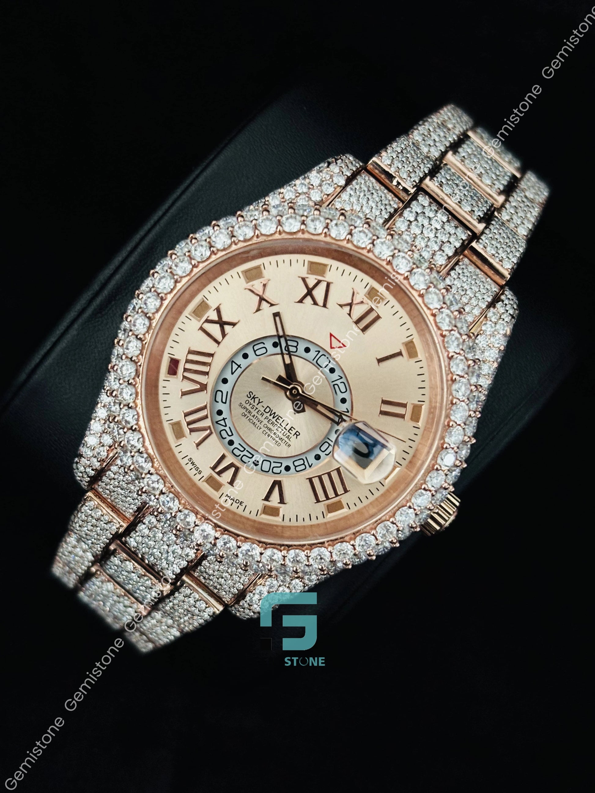 Iced Out Hip Hop Moissanite Watch