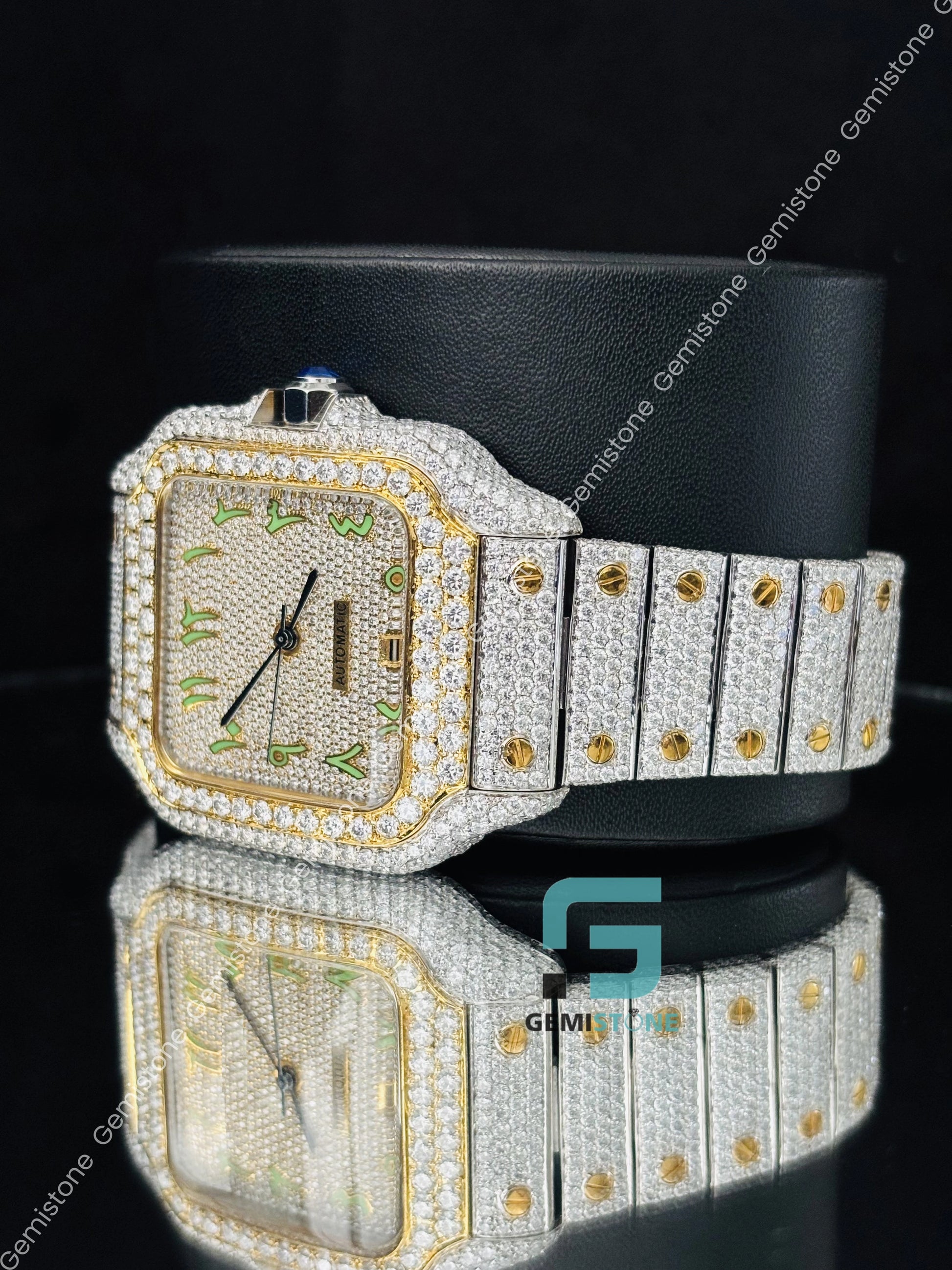 Iced Out Hip Hop Parrot Number Moissanite Watch