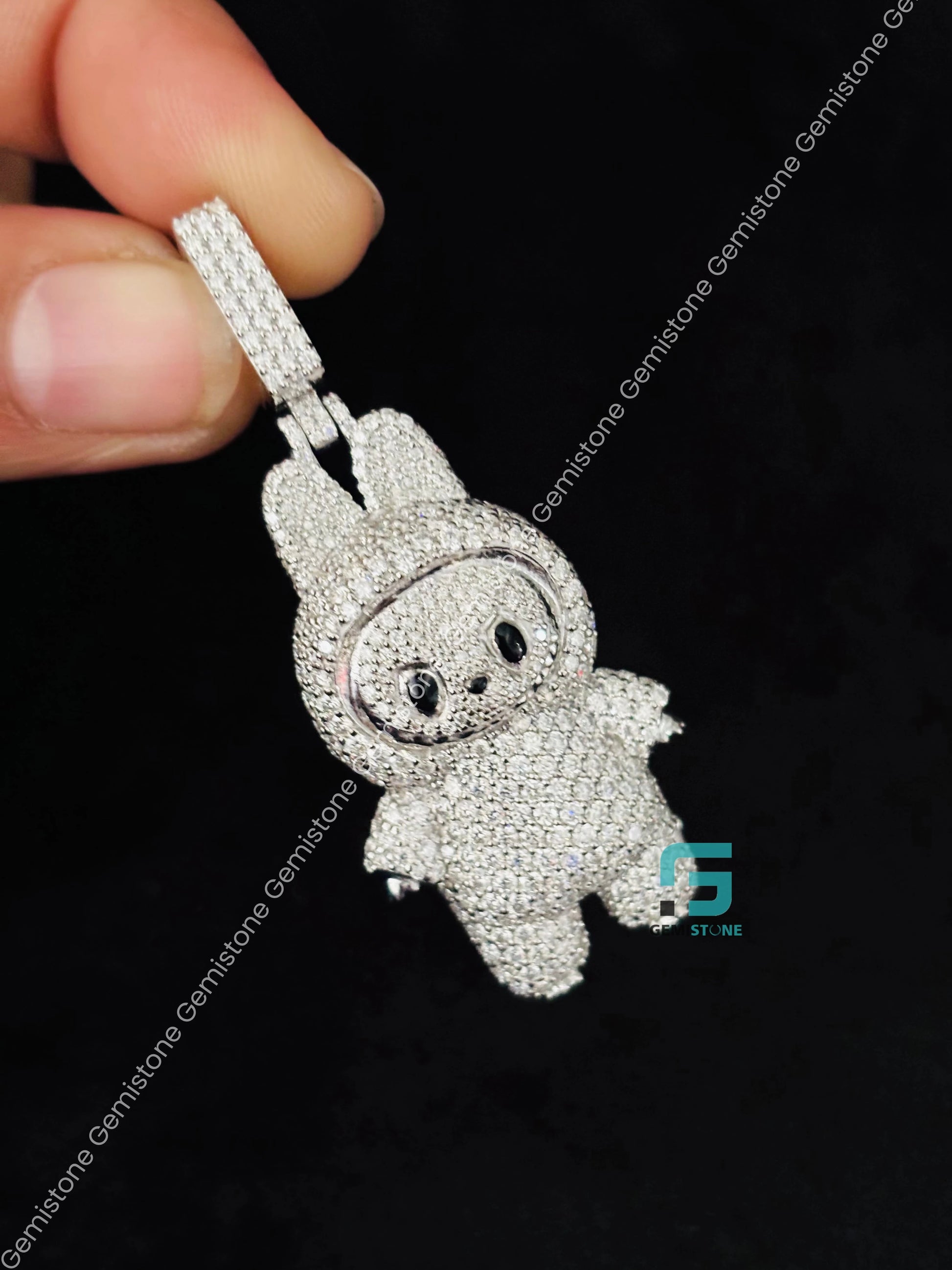 Iced Out Labubu Pendant For Him