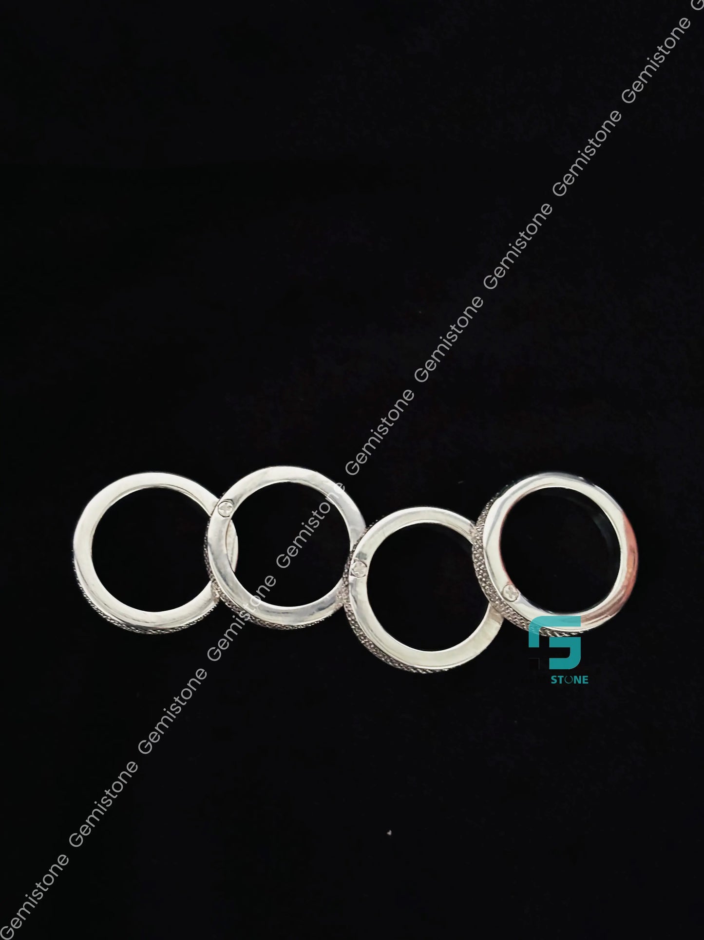 Iced Out Moissanite 4 Finger Hip Hop Ring