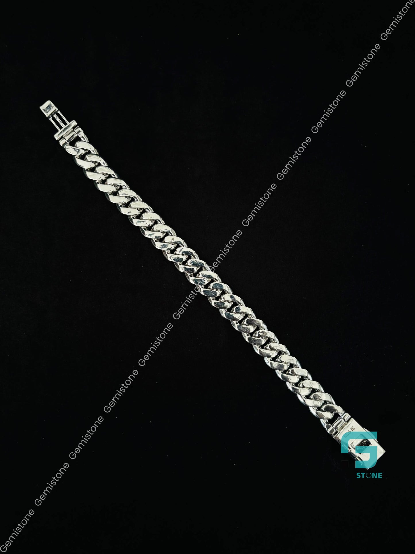 Iced Out Moissanite Diamond Studded Hip Hop Bracelet