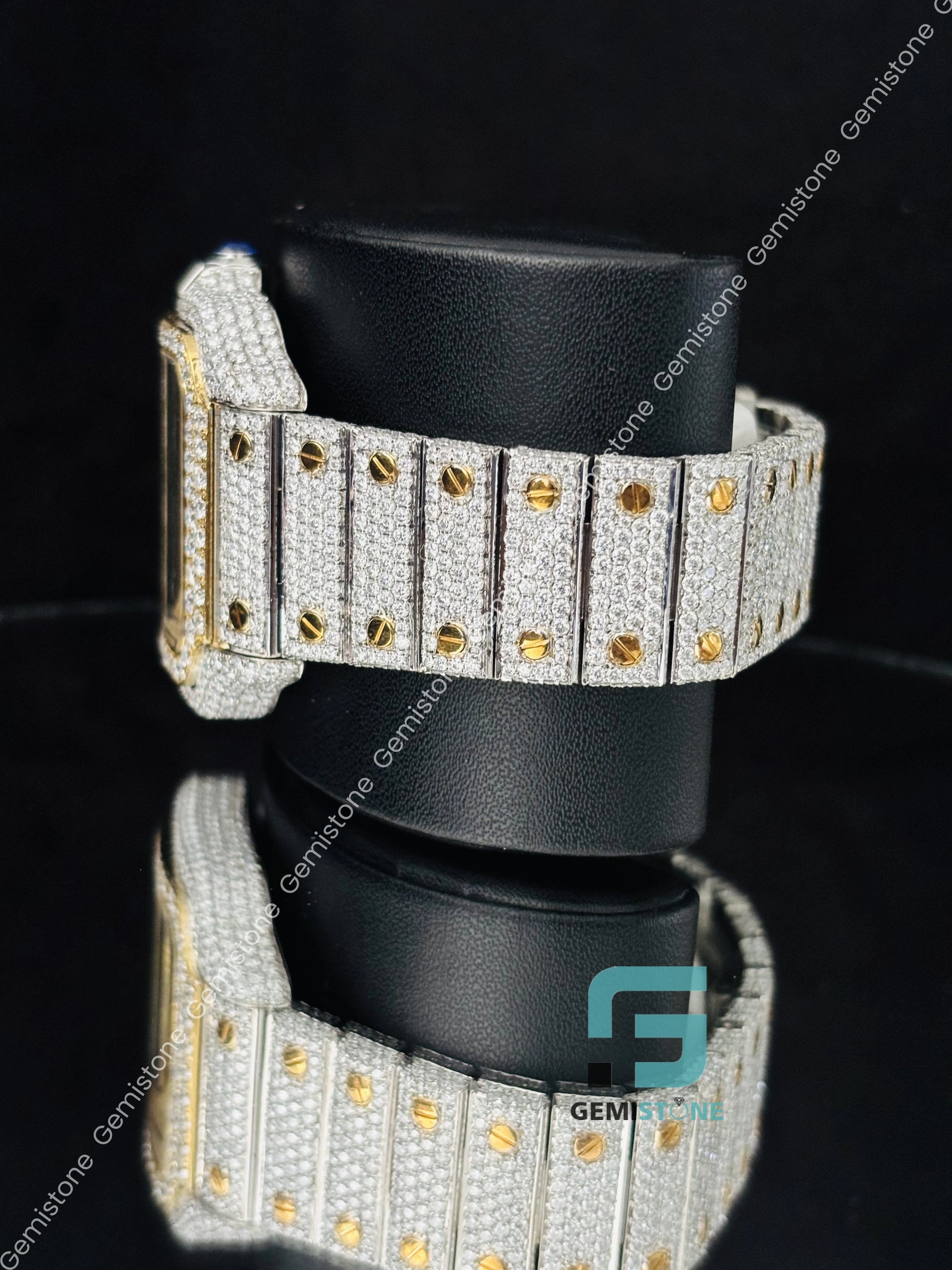 Iced Out Moissanite Hip Hop Parrot Roman Number Watch