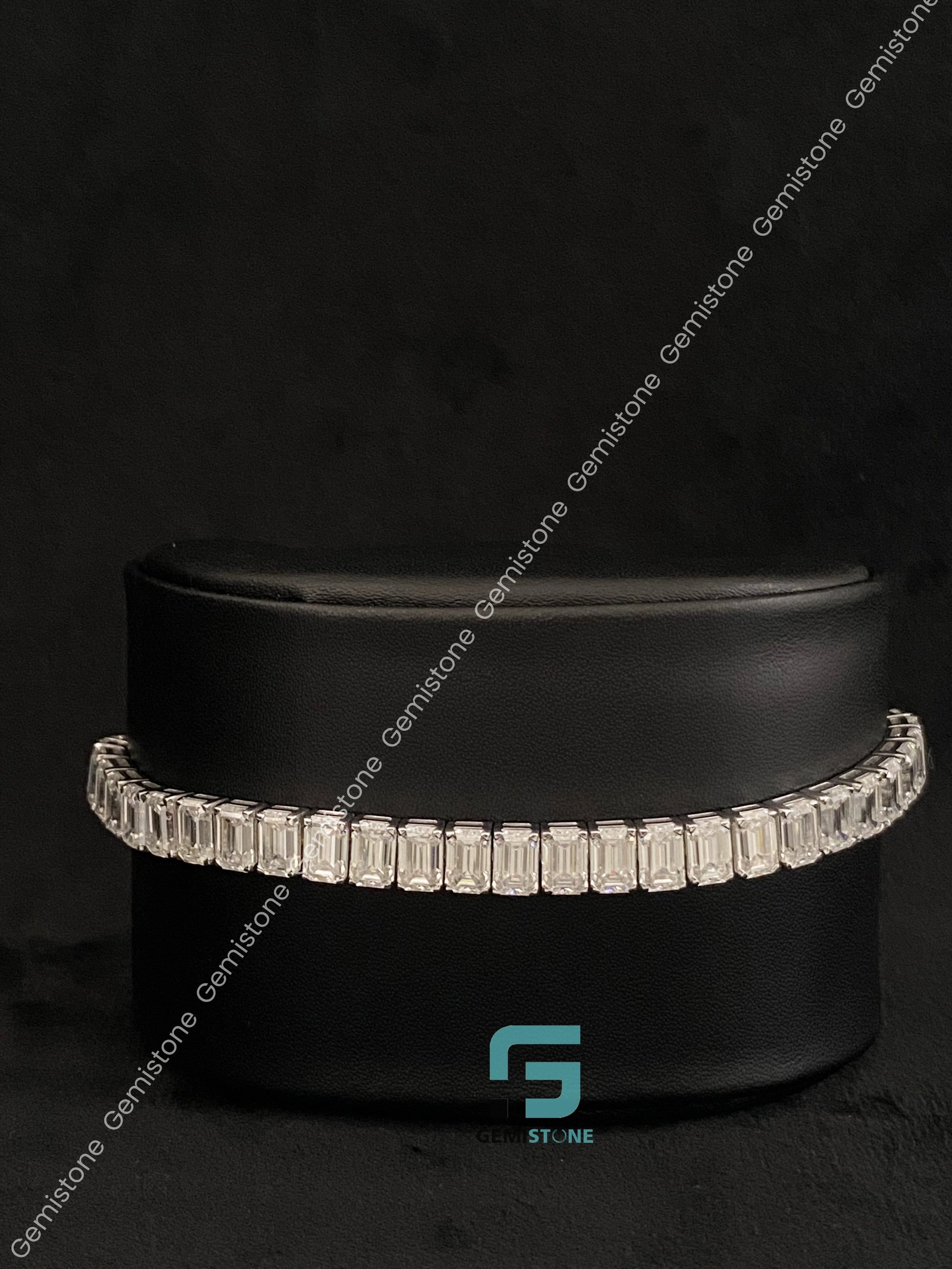 Iced Out Moissanite Sterling Silver Hip Hop Bracelet