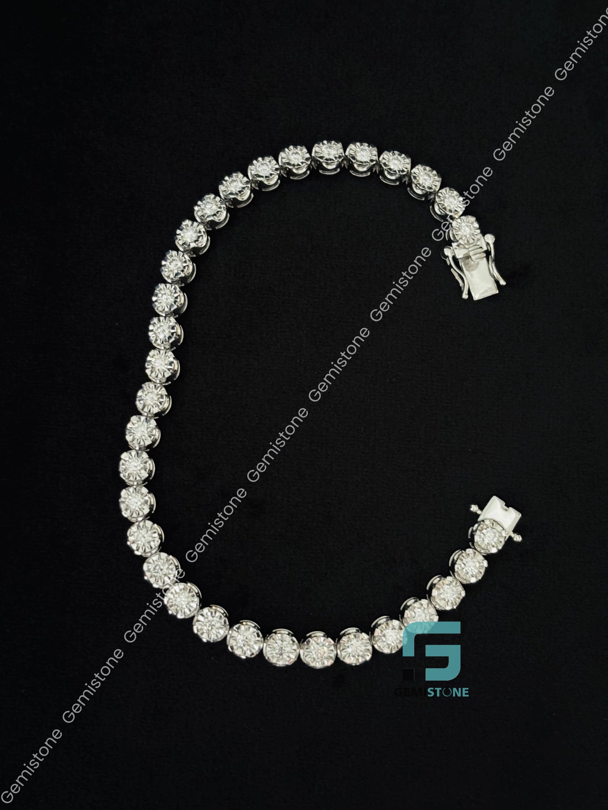 Iced Out Moissanite Tennis 5.5MM Bracelet