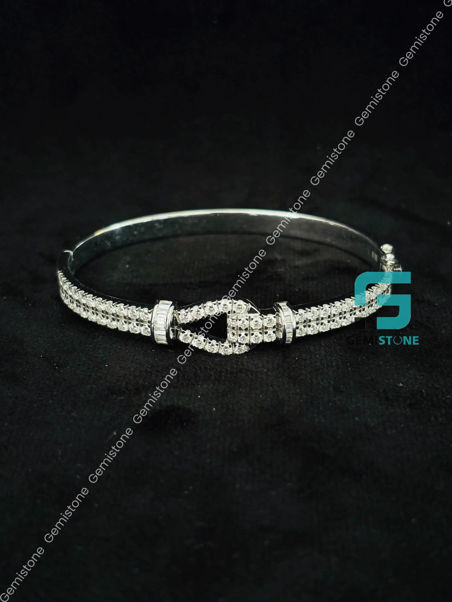 Infinity Motif Moissanite Bracelet For Unisex