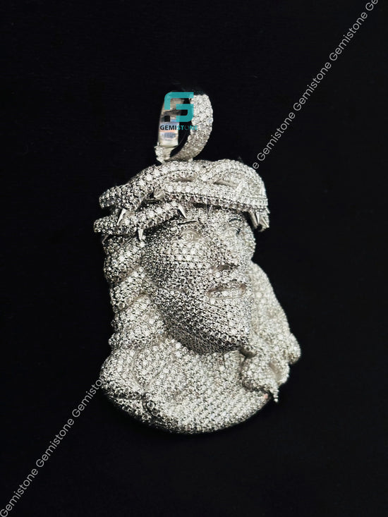 Jesus Moissanite Pendant