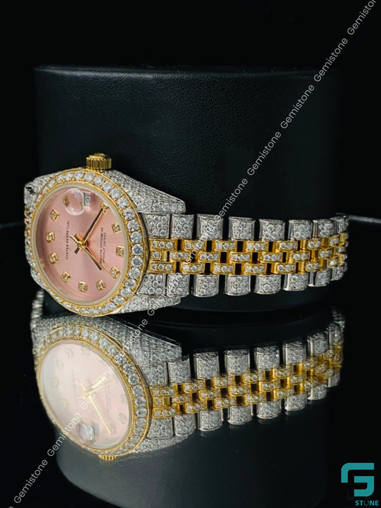 Jubile_Belt_Two_tone_Moissanite_Watch